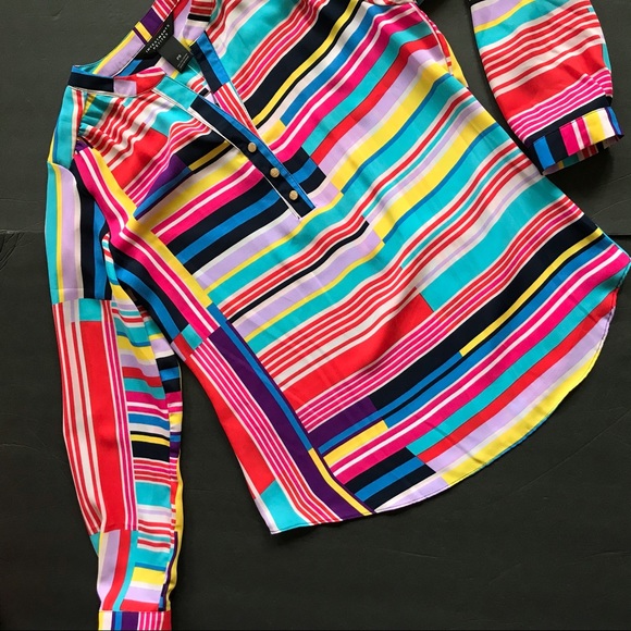 investments petites Tops Investments Petites Womens Top Blouse Xs